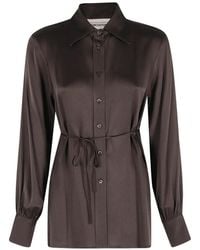 Semicouture - Juana Hemd mit Bindegürtel - Lyst