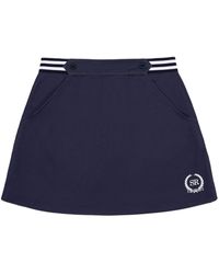 Sporty & Rich - Kelly Logo-embroidered Skirt - Lyst