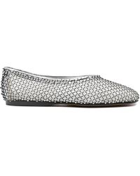 Forte Forte - Mesh-Embellished Ballet Flats - Lyst