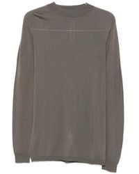 Rick Owens - Ribbed-Trim Long-Sleeve Sweater - Lyst