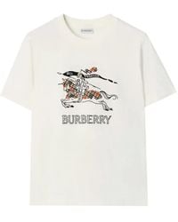 Burberry - Ekd Sketch Cotton T-Shirt - Lyst