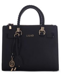Liu Jo - Small Logo-Charm Satchel Bag - Lyst