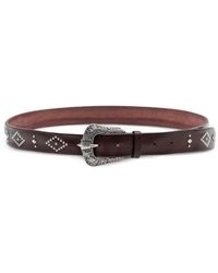 Orciani - Leren Riem Met Studs - Lyst