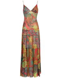 Amir Slama - Palm Leaf Print Maxi Dress - Lyst