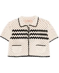 N°21 - Camisa De Ganchillo A Rayas - Lyst