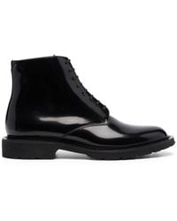 Saint Laurent - Cordovan Calf Leather Boots - Lyst