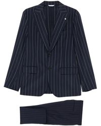 Manuel Ritz - Pinstripe-Pattern Single-Breasted Suit - Lyst