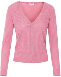 Liu Jo - Button V-Neck Cardigan - Lyst
