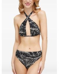 MICHAEL Michael Kors - Palm-Print Bikini Bottoms - Lyst