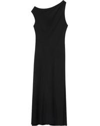 Calvin Klein - One-Shoulder Midi Dress - Lyst