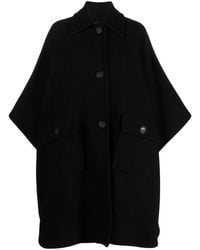 Pinko - Batwing-sleeves Wool-blend Coat - Lyst