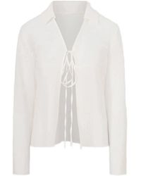 LA PISCINE - Camisa Con Cuello En V - Lyst