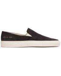 Common Projects - Suede Slip-On Sneakers - Lyst