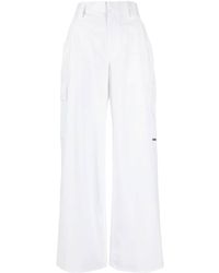Alexander Wang - High-waisted Cotton Cargo Pants - Lyst