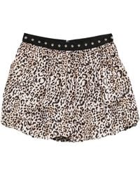 Liu Jo - Animalier Short Skirt - Lyst
