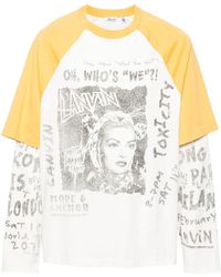 Lanvin - X Future Layered Cotton T-shirt - Lyst