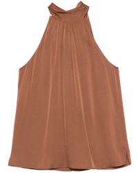 Silk95five - Villete Halterneck Blouse - Lyst
