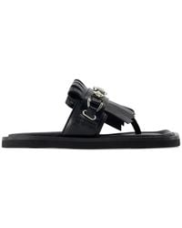Toga - Tassel-Detail Square-Toe Sandals - Lyst