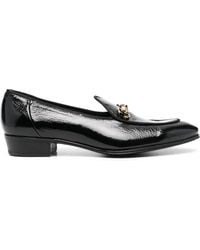 Lidfort - Mocassins En Cuir À Détail De Chaîne - Lyst