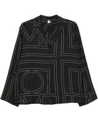 TOTEME - Relaxed Logo Shirt - Lyst