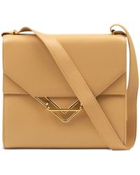 Bottega Veneta - The Clip Leather Shoulder Bag - Lyst