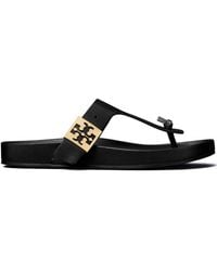 Tory Burch - Mellow Thong Leather Sandals - Lyst