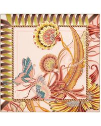 Ferragamo - Schal Aus Seide Mit Grafischem Print - Lyst