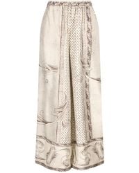 Max Mara - Silk Fluid Trousers - Lyst