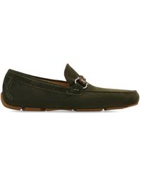Ferragamo - Gancini Woven-Strap Loafers - Lyst