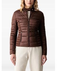 Guess - Quilted Logo-Patch Jacket - Lyst