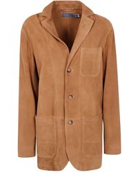 Polo Ralph Lauren - Suede Three-Button Jacket - Lyst