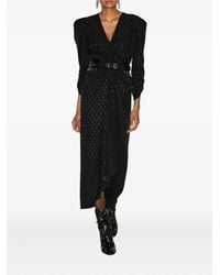 Isabel Marant - Vestido midi con motivo de lunares - Lyst