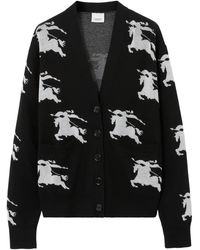 Burberry - Ekd Cotton Silk Cardigan - Lyst