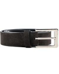 Brioni - Ceinture En Daim À Boucle - Lyst