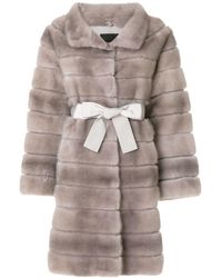 Liska 'Antonia' Mantel - Grau