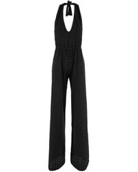 Fisico - Broderie-Anglaise Jumpsuit - Lyst