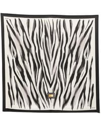 Liu Jo - Zebra-Print Square Scarf - Lyst