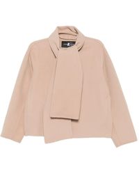 Luisa Cerano - Veste En Laine À Détail D'Écharpe - Lyst