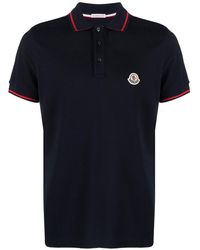 Moncler - Logo Cotton Piqué Polo Shirt - Lyst