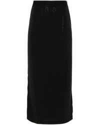 Versace - Crystal-embellished Midi Skirt - Lyst