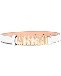 Moschino - Cinturón con hebilla con letras del logo - Lyst