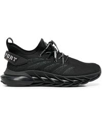 Philipp Plein - Panelled Lace-Up Sneakers - Lyst