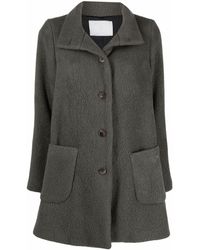 Societe Anonyme Single-breasted Cashmere-wool Coat - Green