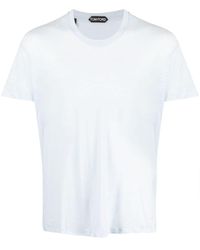 Tom Ford - Semi-doorzichtig T-shirt Van Katoenblend - Lyst