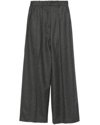 Bompard - Ribbed Straight Trousers - Lyst