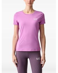 EA7 - Vigor7 T-Shirt Met Korte Mouwen En Logo-Print - Lyst