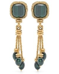Aurelie Bidermann - Miki Malachite Clip-On Earrings - Lyst
