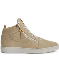 Giuseppe Zanotti - Frankie High-Top-Sneakers Mit Kroko-Effekt - Lyst