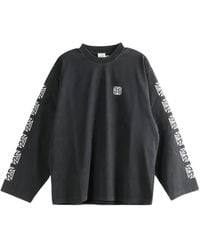 Vetements Gothic Font Longsleeve in Black for Men | Lyst
