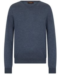 Moorer - V-Neck Sweater - Lyst